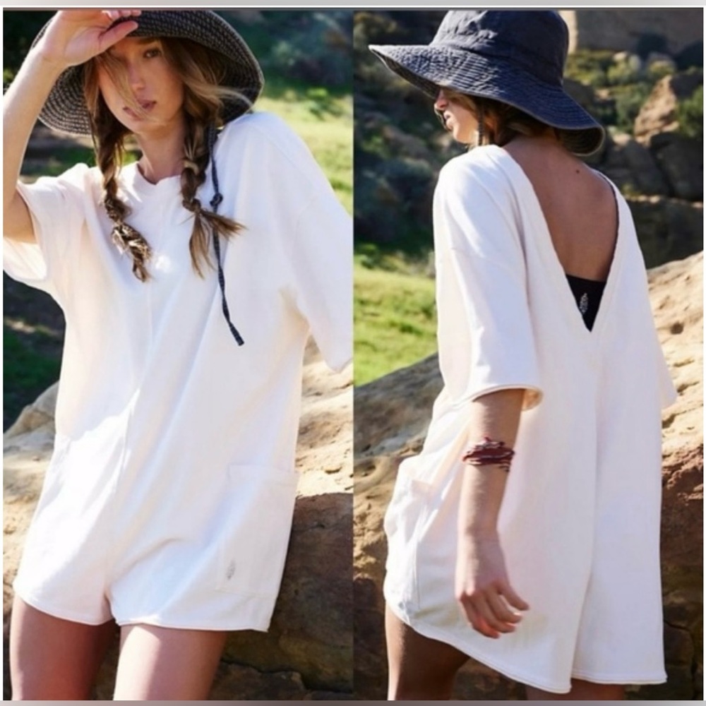 NWT Free People FP Movement Hot Shot T-Shirt Romper Size Small - Picture 2 of 14